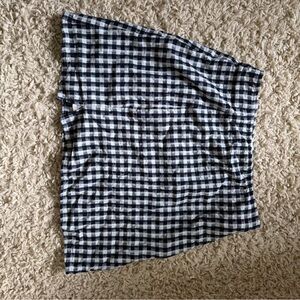 American Eagle Outfitters Navy and White Plaid Skirt